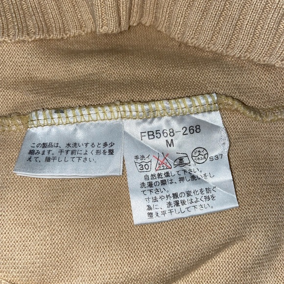 BURBERRY Blue Label Nova Check Trim Lace Up Knitted Sweater Sz Asian M (US XS/S) - Picture 11 of 12